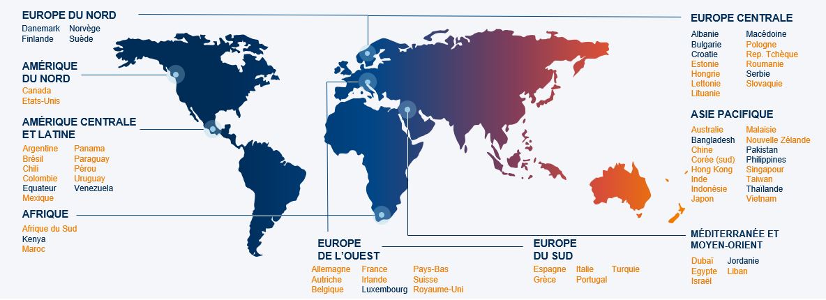 Map internationale